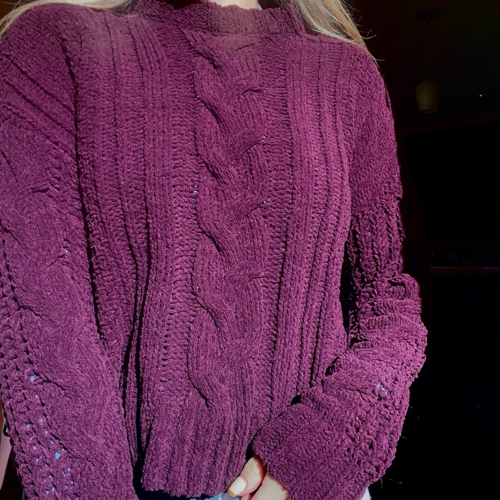 cable knit sweater